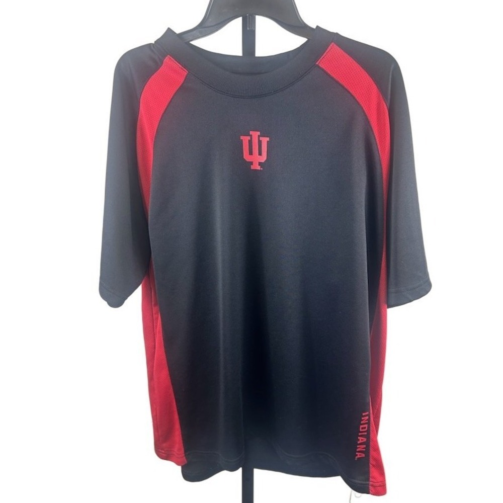 Indiana Hoosiers IU Jersey Shirt Mens Campus Heritage Black Red Athletic Size XL